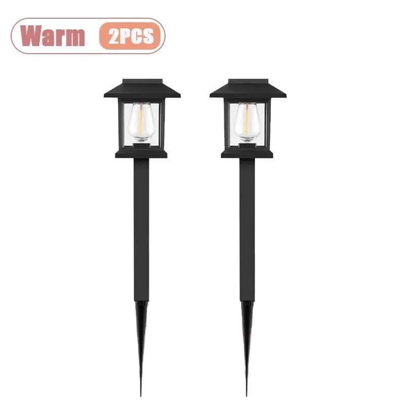 Lampe LED solaire d'extérieur sur piquet au sol, éclairage d'ambiance pour jardin, Villa, cour, parc