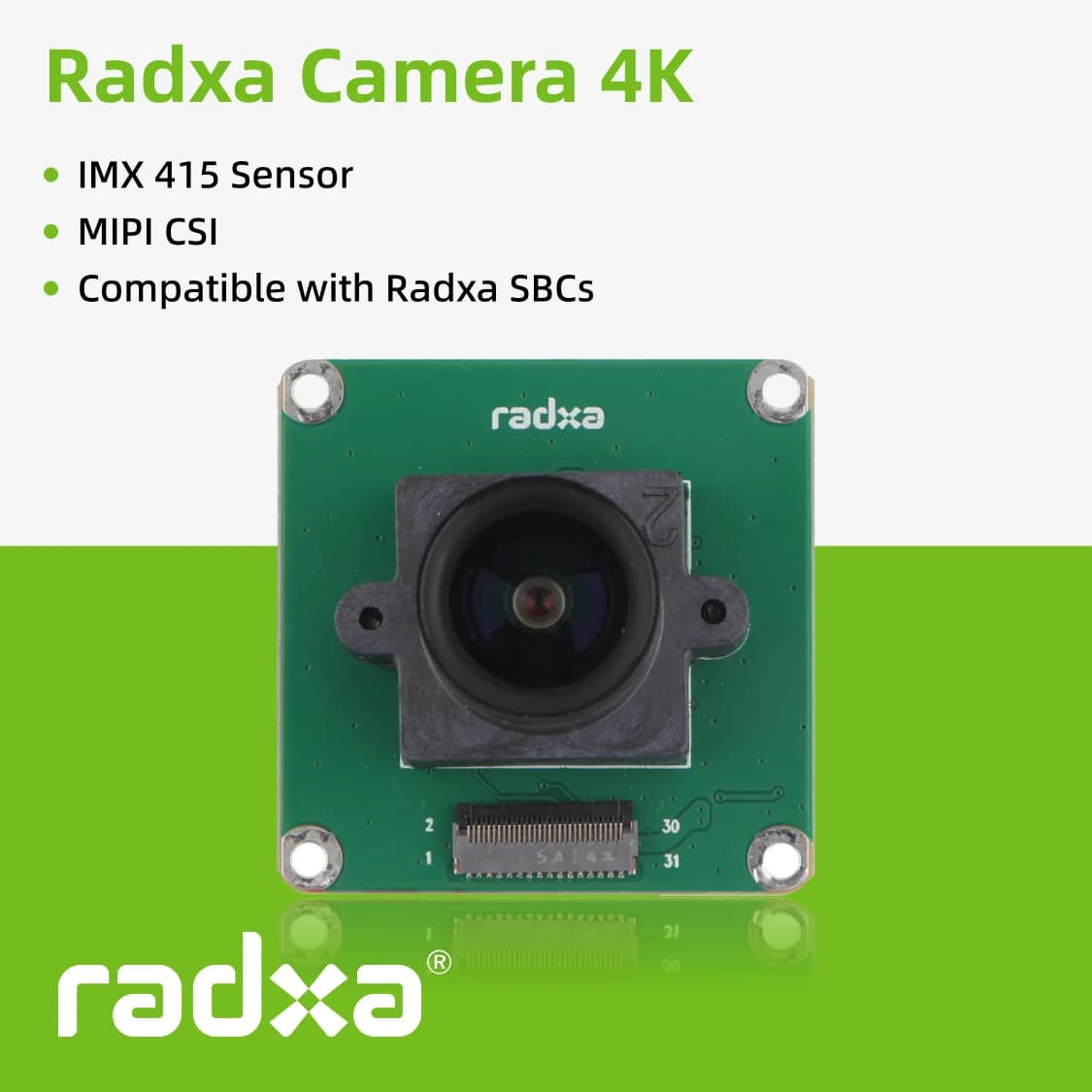 Caméra Radxa 4K, prend en charge Radxa SBC, capteur IMX415