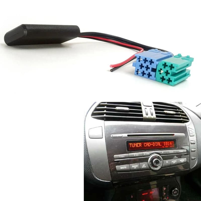 Changeur Audio CD 6 + 8 broches, récepteur Bluetooth 5.0, adaptateur Aux pour Fiat Bravo 2007 + vist