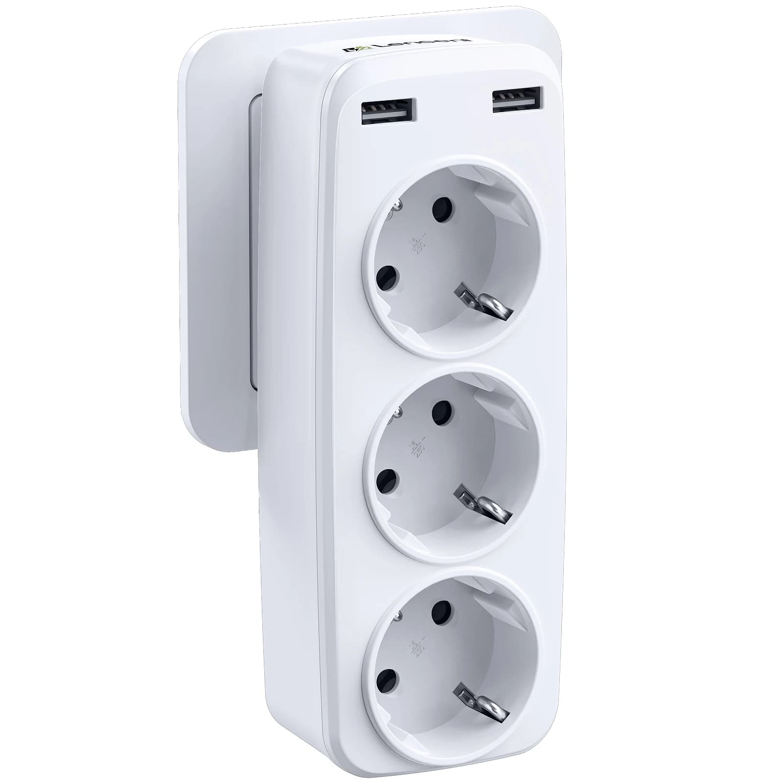 LENCENT prises USB dés sans prise de câble adaptateur de prise ue prise Multiple extension de prise