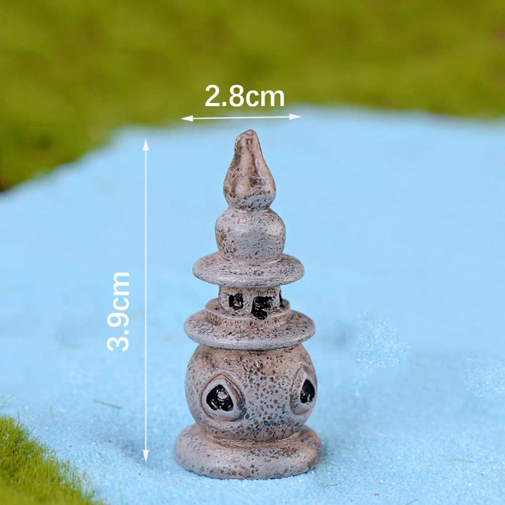 Figurines miniatures de maison en résine, décoration de jardin, accessoires d'extérieur, Mini artisa