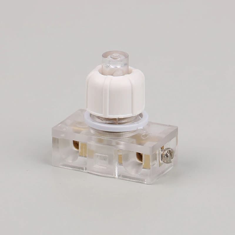 Bouton-poussoir en ligne, 1 pièce, pédale de lampe de Type ovni, commande marche/arrêt