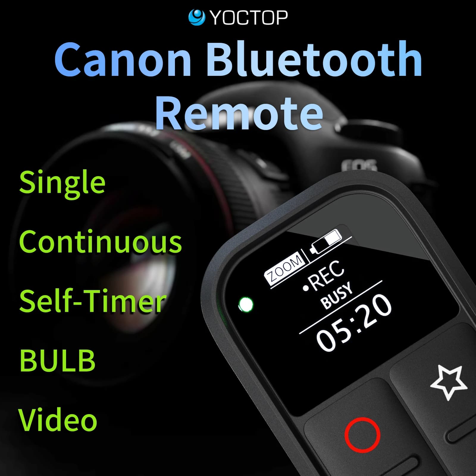 Compatible avec les appareils photo Canon avec écran et nouvelles fonctions puissantes, compatible a