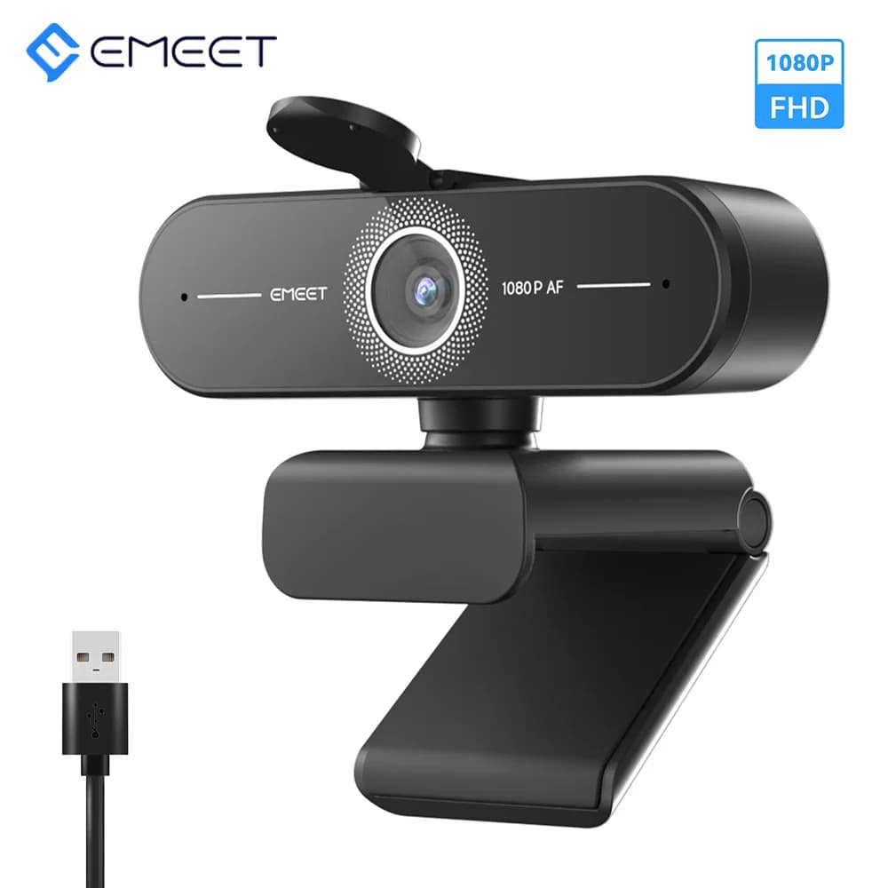 Webcam Ultra HD 4K/2K/1080P caméra Web EMEET C60E Autofocus USB caméra d'ordinateur pour Streaming/a