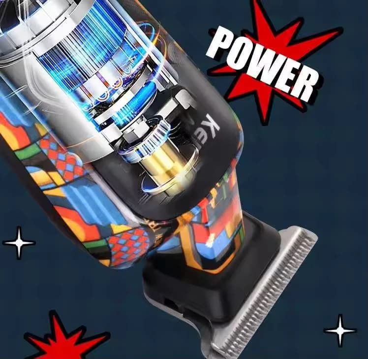 Kemei KM-MAX5090 Original Rechargeable Électrique Tondeuse À Cheveux Impression Graffiti Tondeuses T