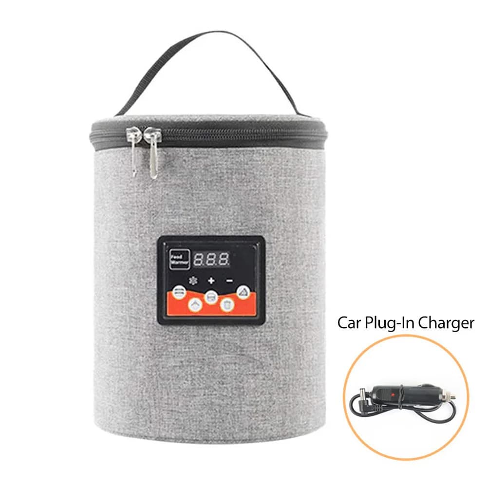 Chauffe-biberon Portable pour voiture, chauffe-lait pour nouveau-né, sac de Thermostat, affichage in