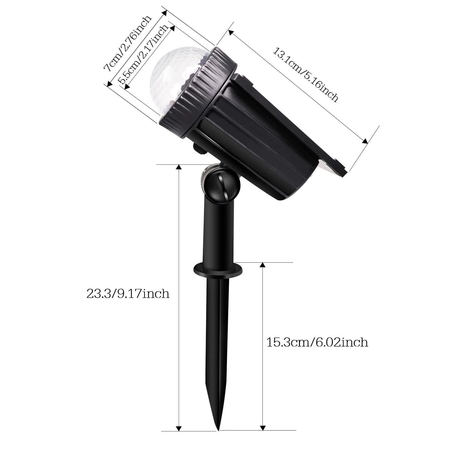 Projecteurs solaires RGB LED lampe de Projection de pelouse de jardin extérieur étanche éclairage d'