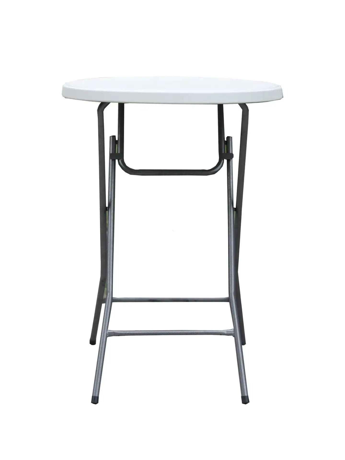 Table haute pliante simple, table à cocktails pliable, table haute pliable