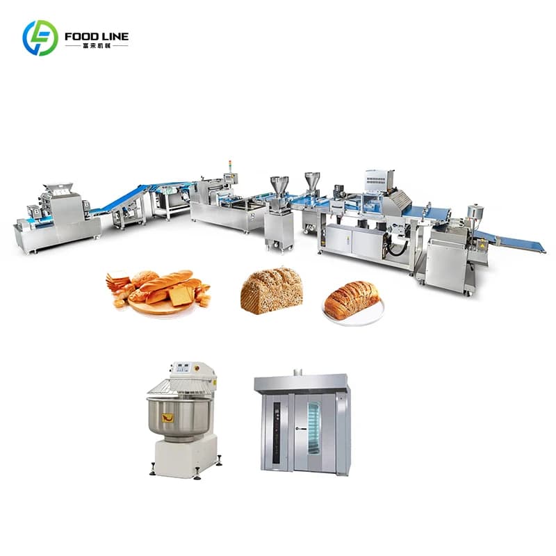 Ligne de fabrication de pain personnalisée FOODLINE, machine à pain entièrement automatique pour usa