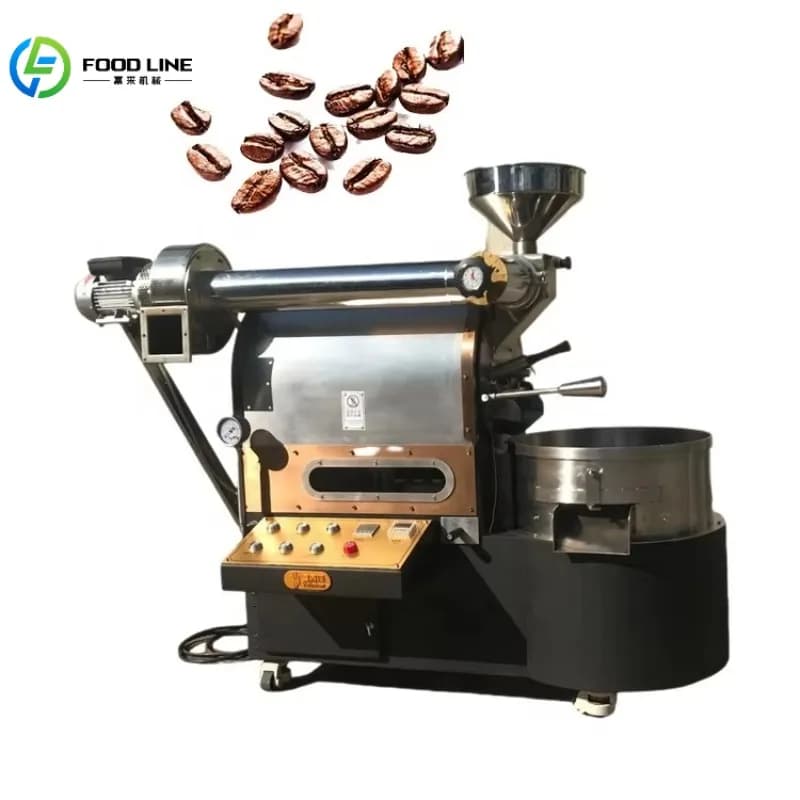 Machine à torréfier le café industrielle automatique commerciale de 1 kg, 3 kg, 6 kg, 12 kg, 15 kg
