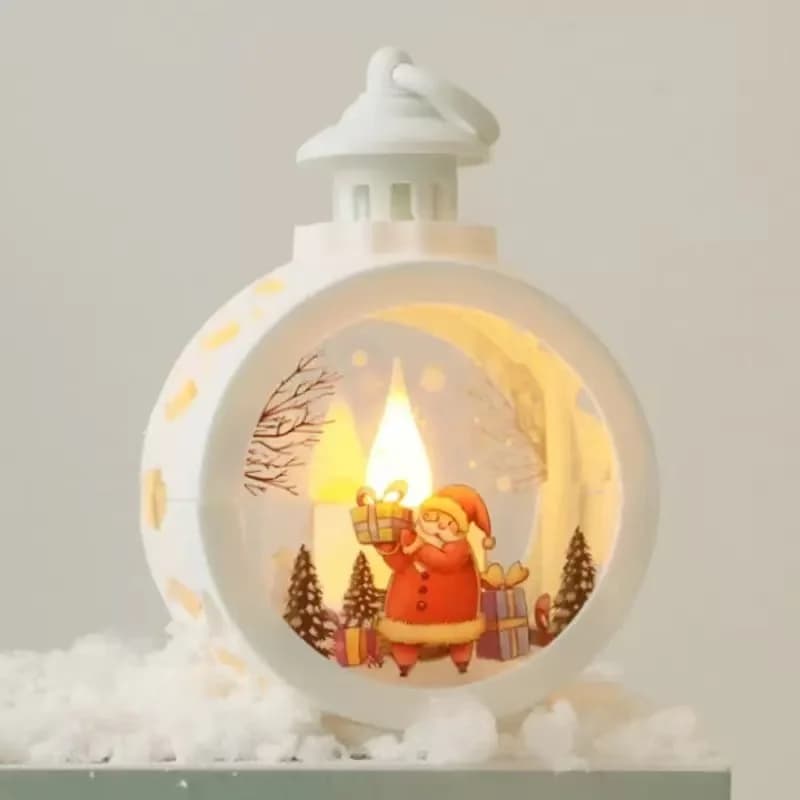 Décorations de Noël, veilleuses vintage, cadeaux lumineux, présentoirs de fenêtre, décorations de bu