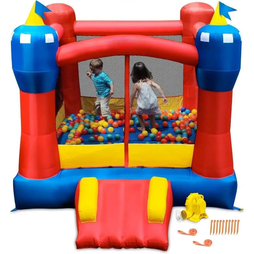 Castle Magic Iatable Bounce House avec souffleur Portable intérieur/extérieur de qualité supérieure