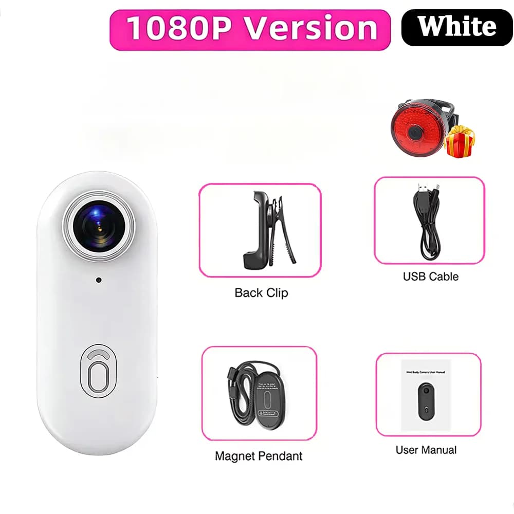 Caméra de sport 4K FHD 1080P pour casque, moto, vélo, mini caméra d'action pour le cyclisme et l'enr