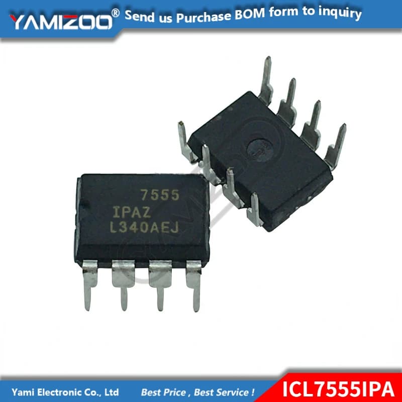 10 pièces ICL7555IPAZ DIP-8 ICL7555IPA DIP8 ICL7555 DIP 7555IPAZ 7555