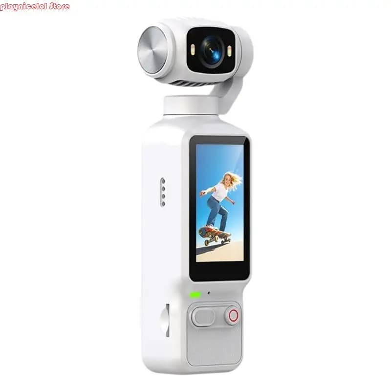 Caméra Vlogging 4K, caméscope vidéo portable, stabilisation Wifi, objectif rotatif à 180 degrés avec