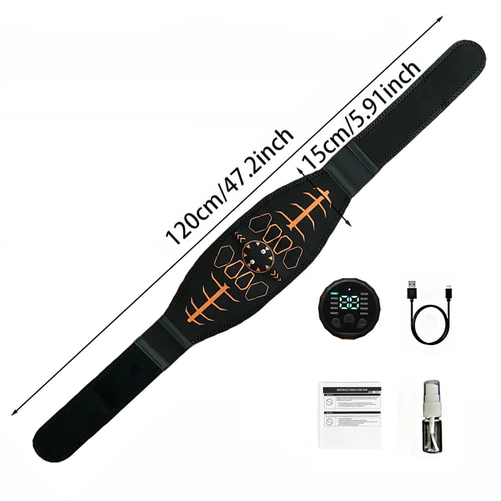 Ceinture de tonification abdominale de toner musculaire intelligent entraîneur d'abs Recharge USB ma