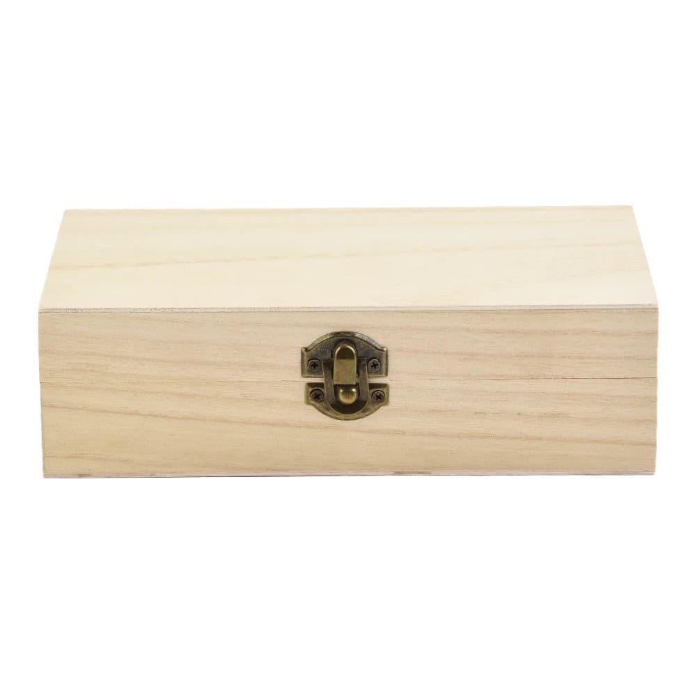 Boîte de rangement rectangulaire en bois, boîte à bijoux rétro, organisateur de bureau, conteneur à
