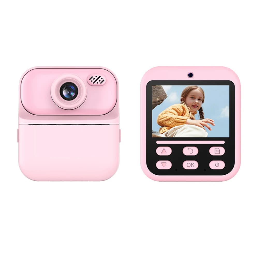 Caméra d'impression instantanée vidéo HD appareil photo numérique 2.4 pouces USB Rechargeable Portab