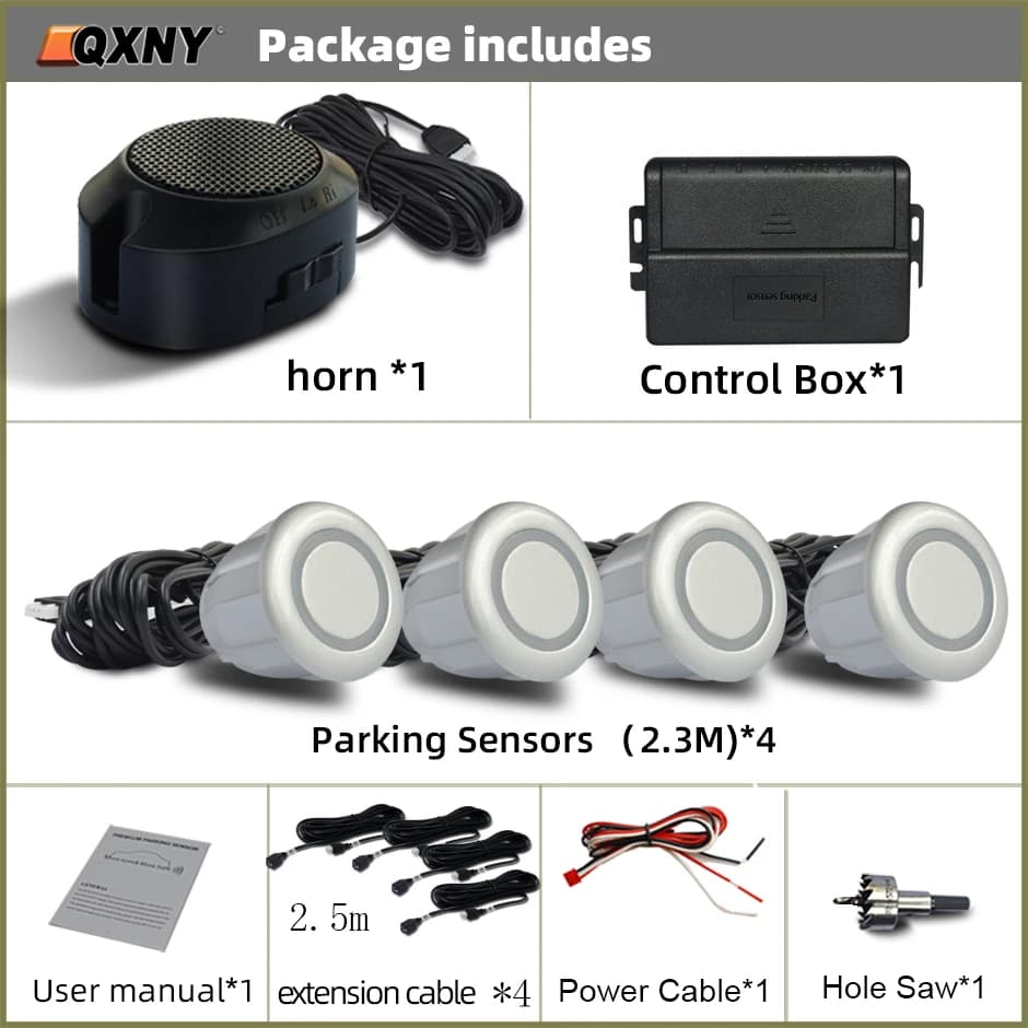 ParkStapFront-Kit de Capteurs de Stationnement à Usage Spécial, Système d'Aide Radar de Secours pour