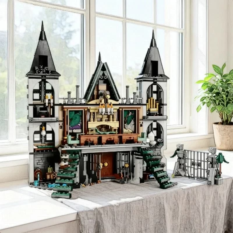 Nouveauté 2026 En stock 1601 pièces Moc Malfoy Manor Blocs de construction modulaires créatifs Jouet