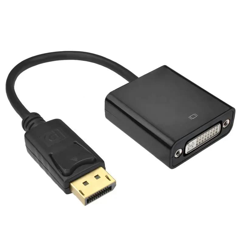 Adaptateur DP vers DVI ; Câble de connexion pour moniteur d'ordinateur ; Interface de conversion pou