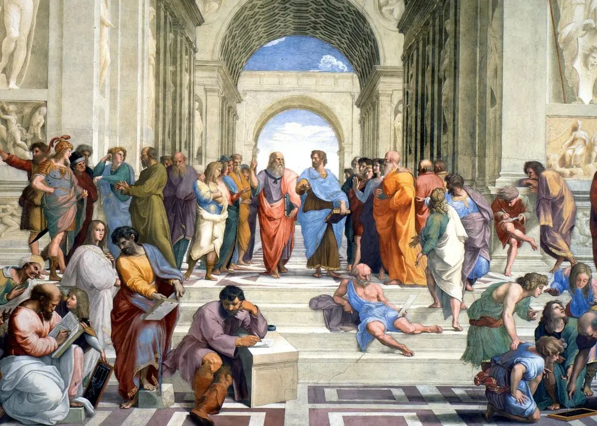 Affiches de peintures célèbres de Raphaël : L'École d'Athènes, le Christ tombant – Tableau sur toile