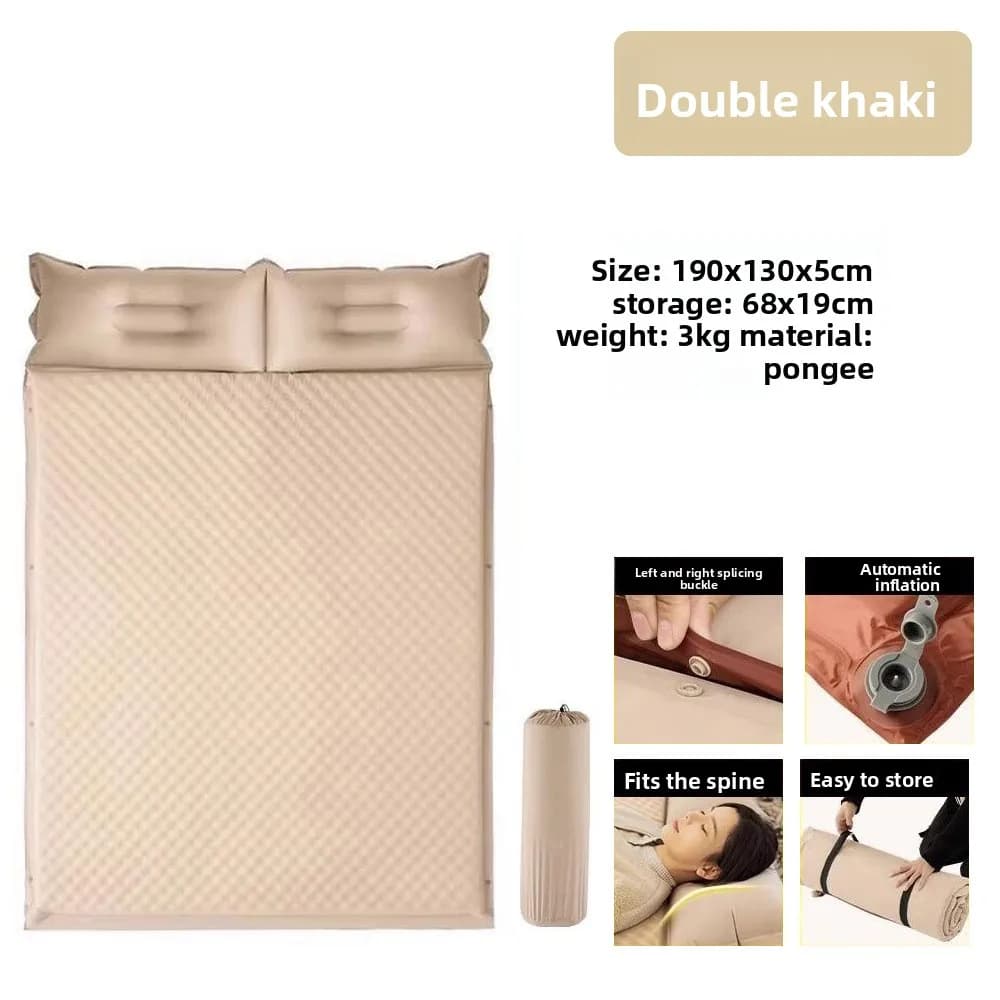 Matelas Gonflable Automatique Portable pour Tente de Camping en Plein Air et Sol Domestique - Confor