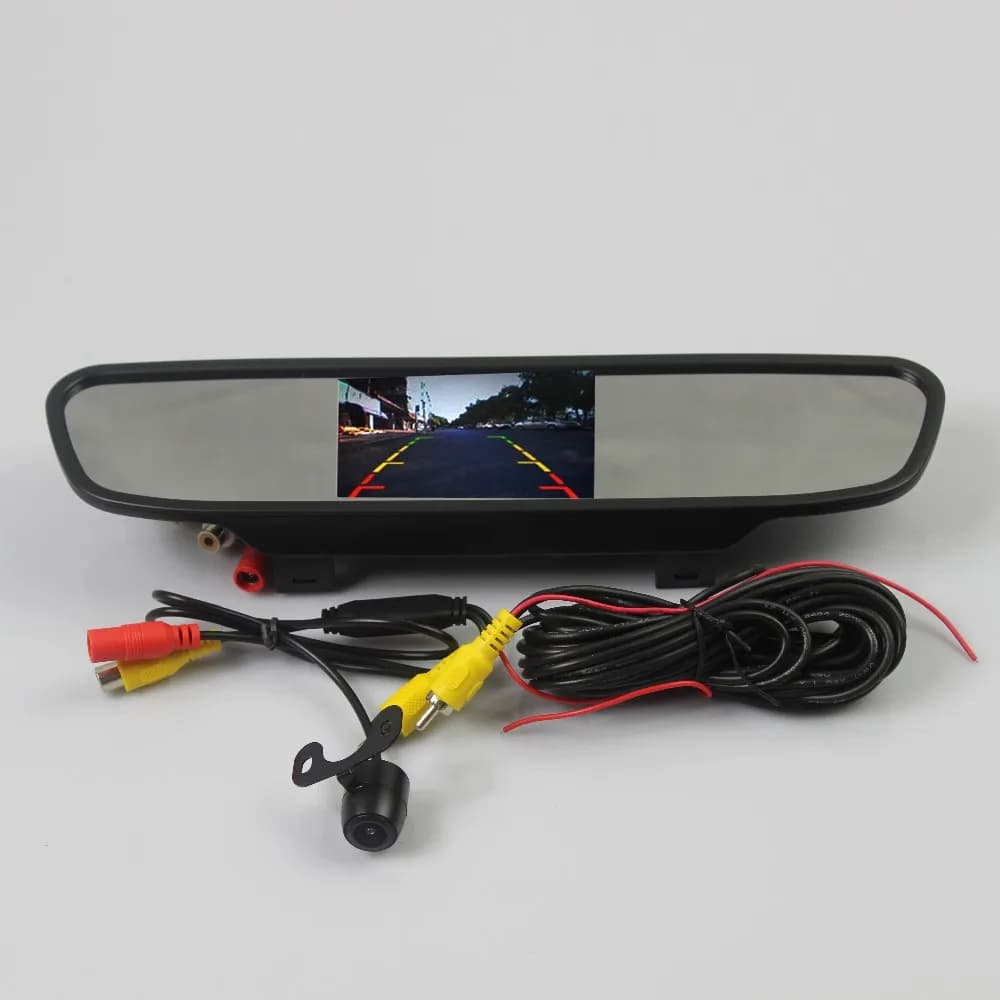 Système d'aide au stationnement 2 en 1 pour voiture, écran LCD TFT numérique 4.3/5 + mini caméra de
