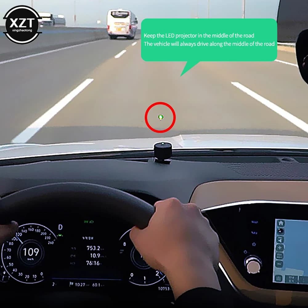 Système d'assistance universel d'avertissement de dépôt de voie de voiture, lumière de Projection LE