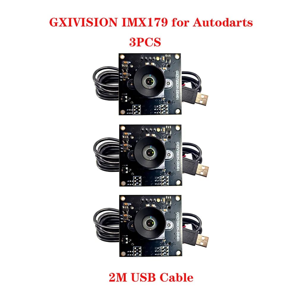 GXIVISION IMX179 8MP Autodarts caméra 2M taux de reconnaissance du câble supera 99% grande profondeu