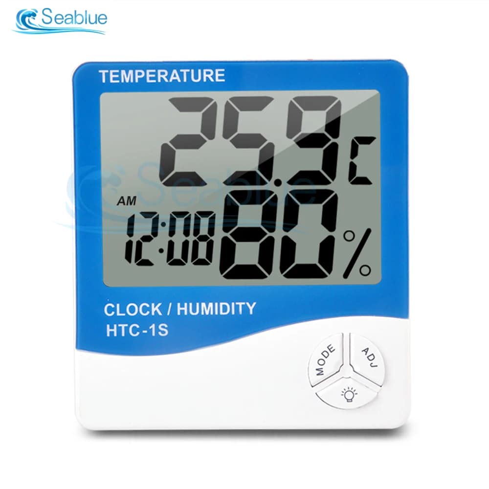 Thermomètres d'intérieur hygromètre jauge d'humidité numérique avec rétro-éclairage de température d