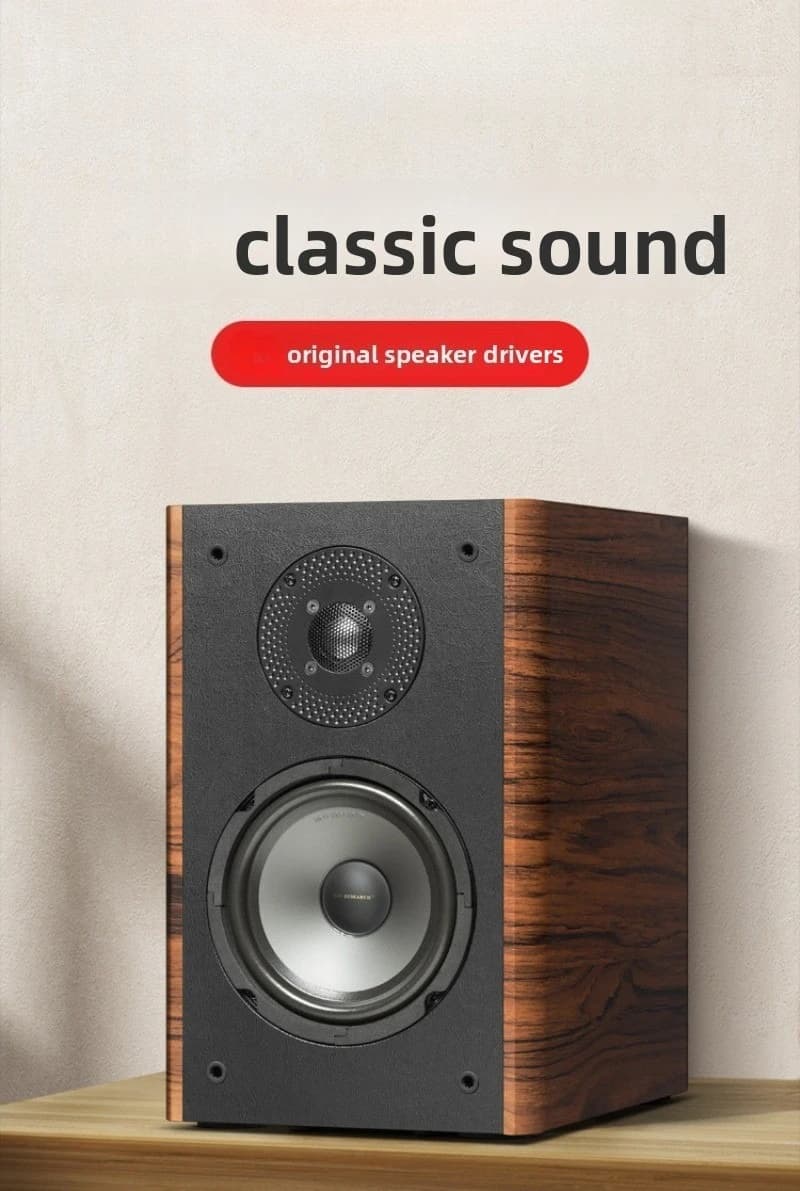 Haut-parleur d'étagère haut de gamme 2 voies 6,5 pouces, haut-parleur audio passif HiFi