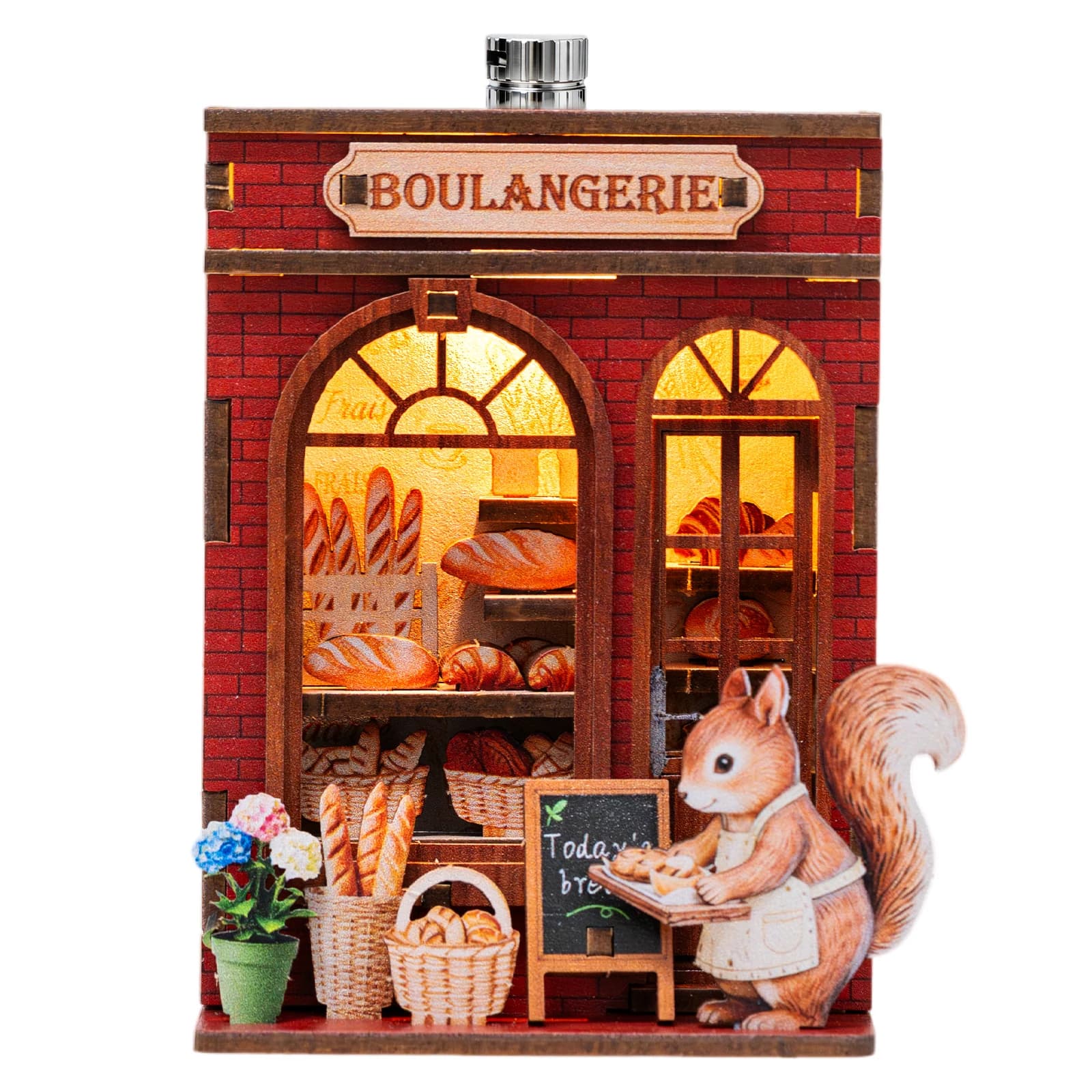 Kit DIY de maison miniature pour livres, avec aimants de réfrigérateur, jouet puzzle 3D, boutique de