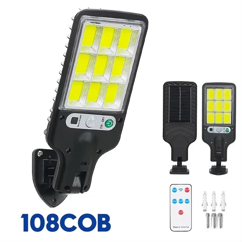 15 000LM Irradiation 500 ㎡ Lumière solaire pour lumière du soleil extérieure capteur de mouvement