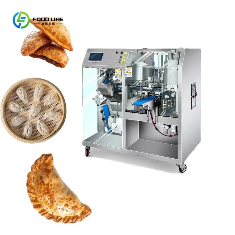 Ligne de production de raviolis et de gyozas entièrement automatique de grande capacité, pour restau