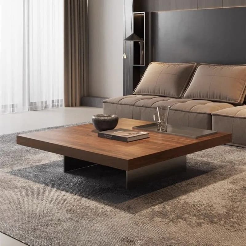 Table Basse Esthétique Industrielle, Table d'Appoint Italienne Moderne pour Gain de Place, Meubles S