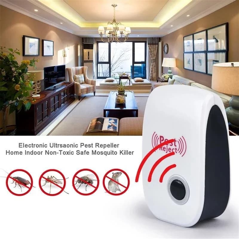 Eletrônico ultrasons électromagnétique moustique anti souris repelente de insetos rato barata repele