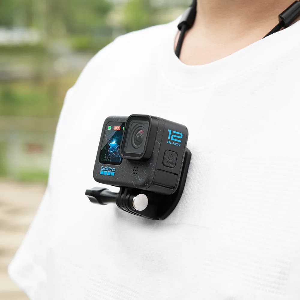 Support de poitrine magnétique pour GoPro Hero 13 12 11 10 9 8 7 6 5 SJCAM AKASO Insta360 X4 X2 X3 D