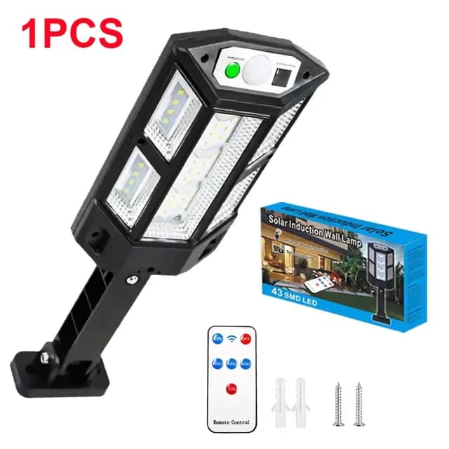 10000W lampe solaire extérieure Ultra puissantes lumières extérieures solaires 320° éclairage à larg