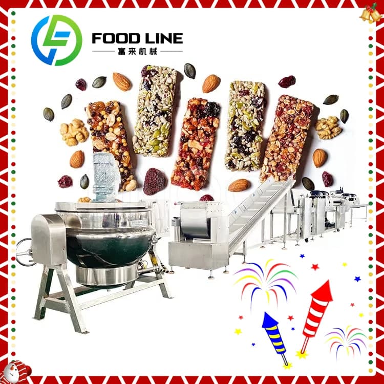 Nougat de barre de fruits de collation de demande industrielle faisant la barre d'énergie de gâteau