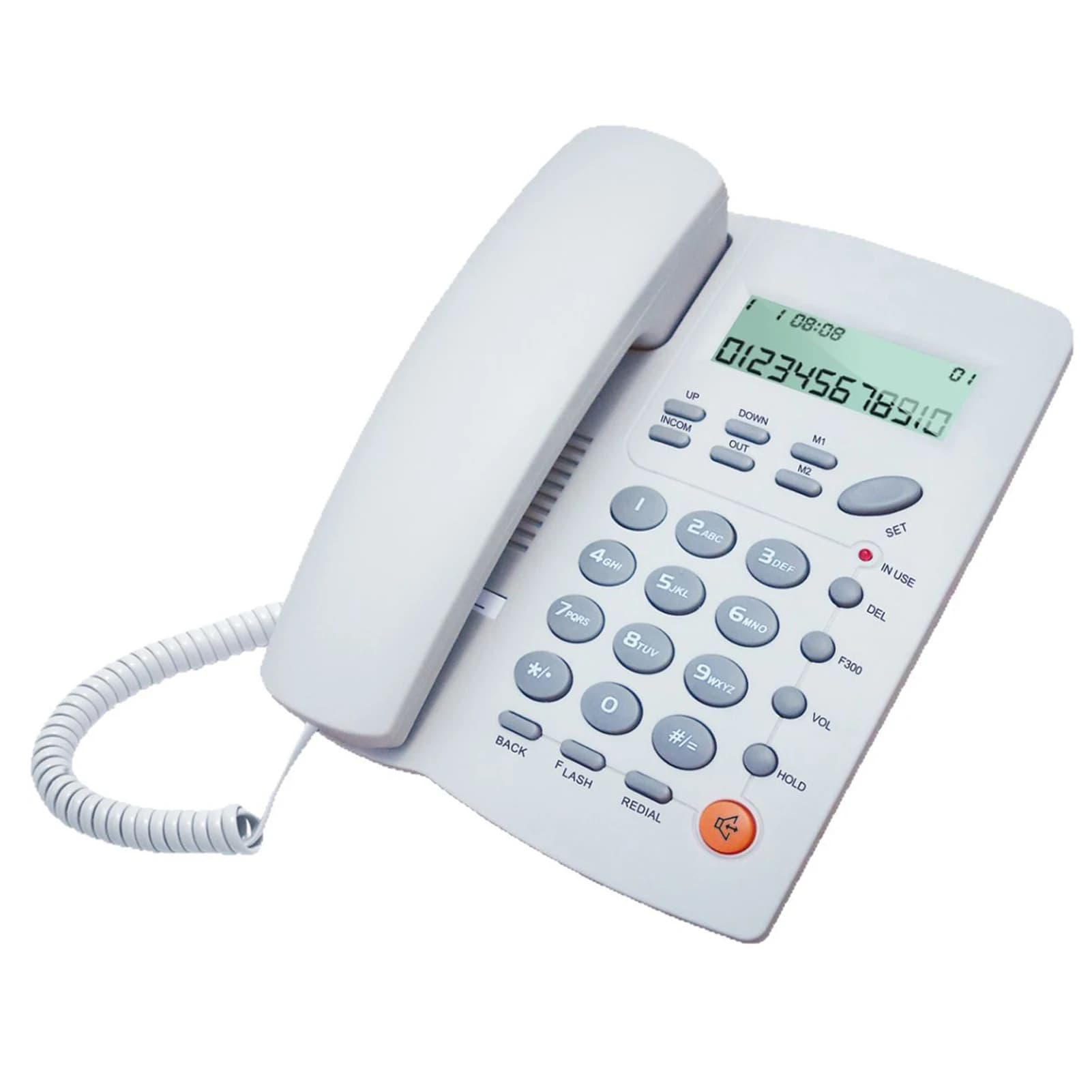 Téléphone d'hôtel avec prise en charge de la musique, fonction haut-parleur, téléphones filaires pou