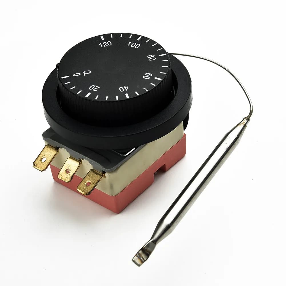 Thermostat de ventilateur électrique réglable, interrupteur, sonde de contrôle de la température du