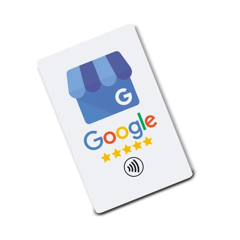 Cartes NFC Snapchat imprimant une puce NFC Google Reviews Carte Carte NFC pop-up
