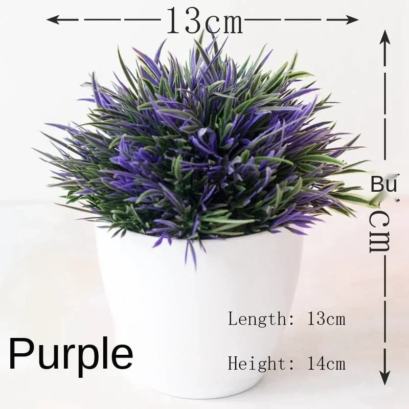 Plantes artificielles bonsaï en verre, série en plastique, fausses plantes en pot, art de la maison,