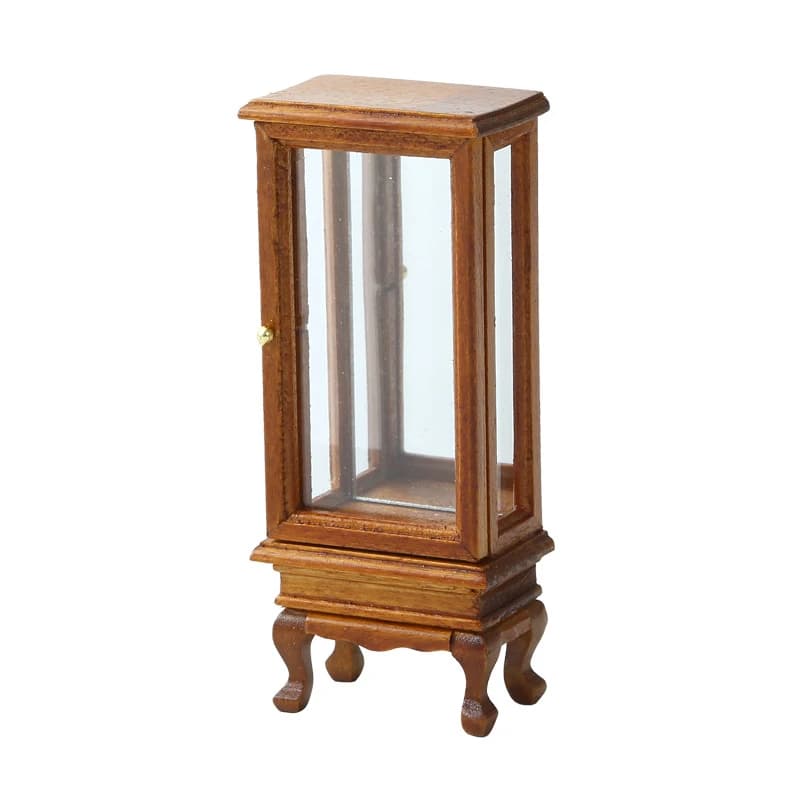 〔W〕Modèle de vitrine en verre miniature pour maison de poupée, meuble de rangement miniature, décora
