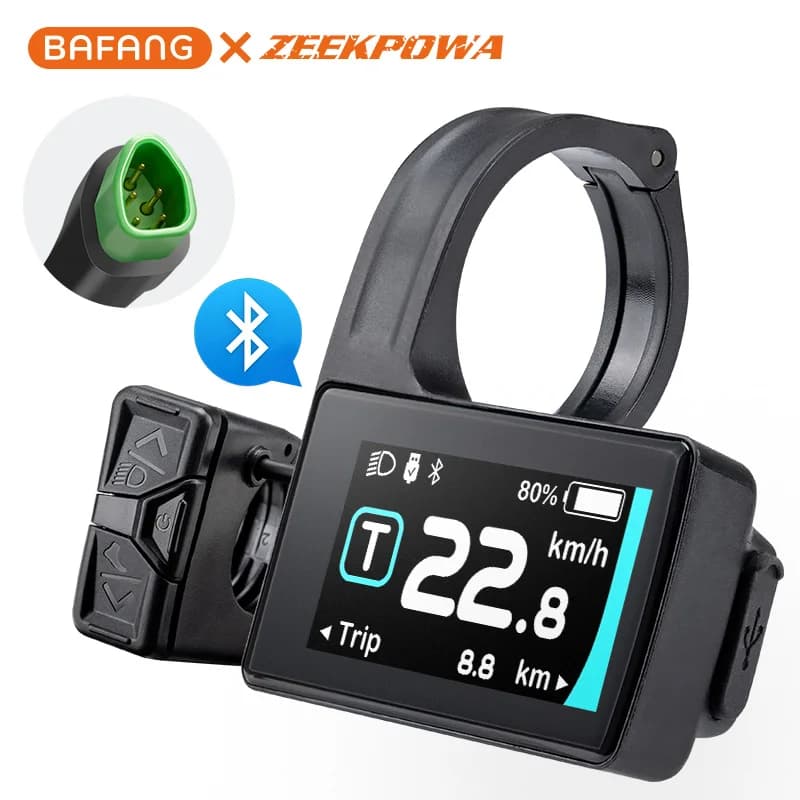 Afficheur TFT LCD CAN Bafang DPC245 avec 0 à 6 modes d'assistance pour moteur Bafang Mid-Drive M510