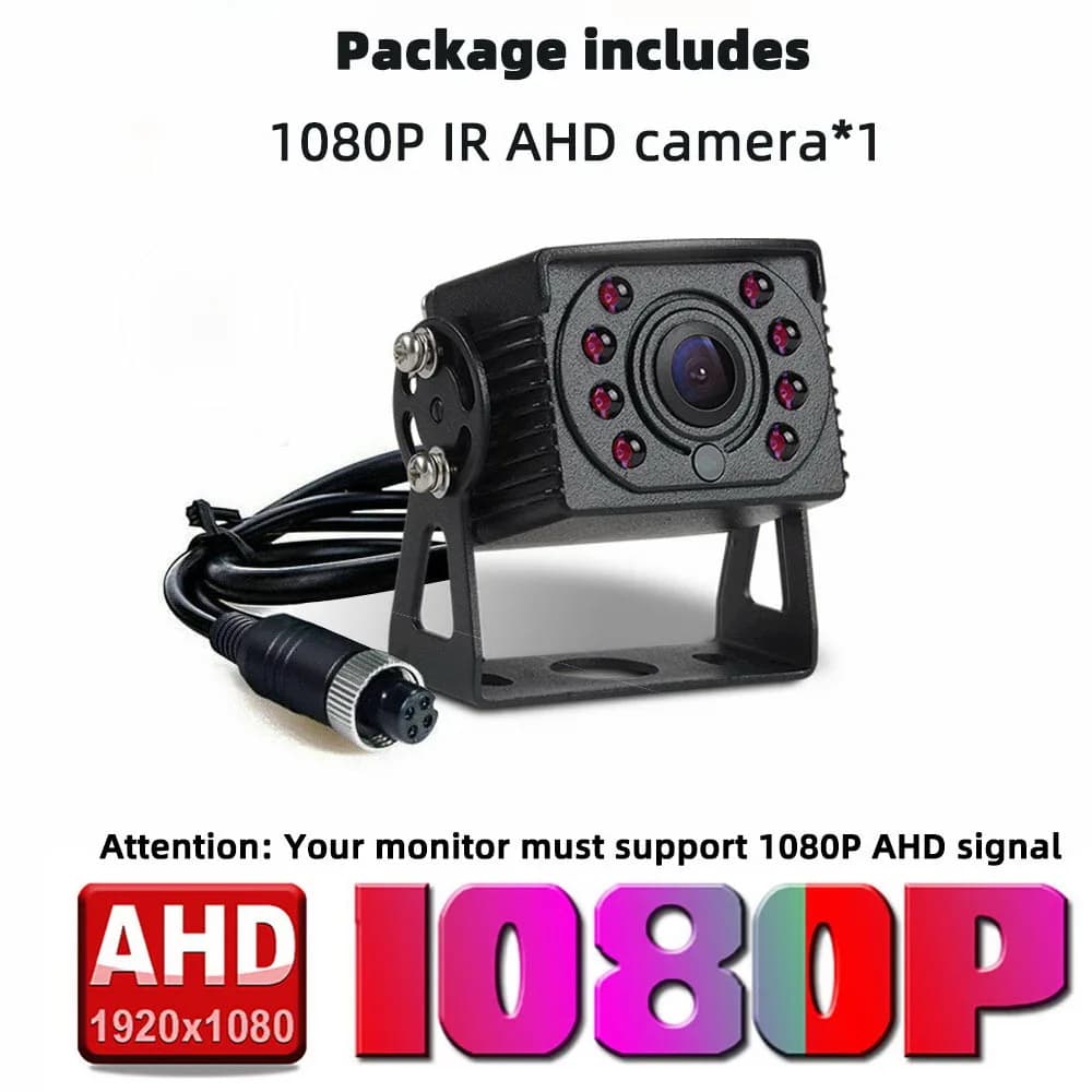 Caméra de recul HD infrarouge AHD 1080P Vision IR vue arrière inverse étanche pour véhicule camion B