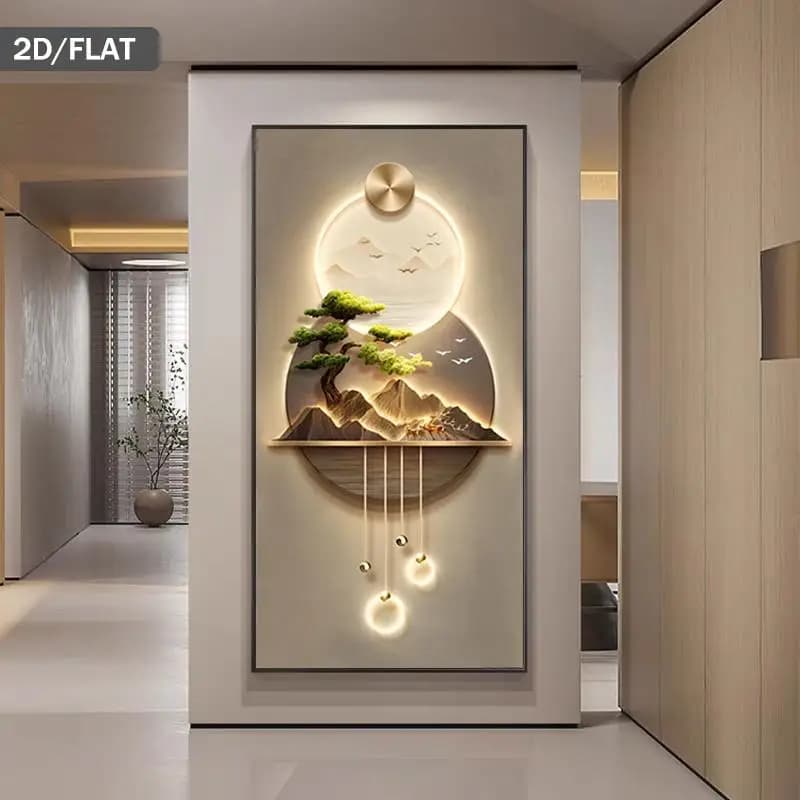 Une peinture murale abstraite moderne sans cadre, adaptée à la décoration du salon et de la chambre,