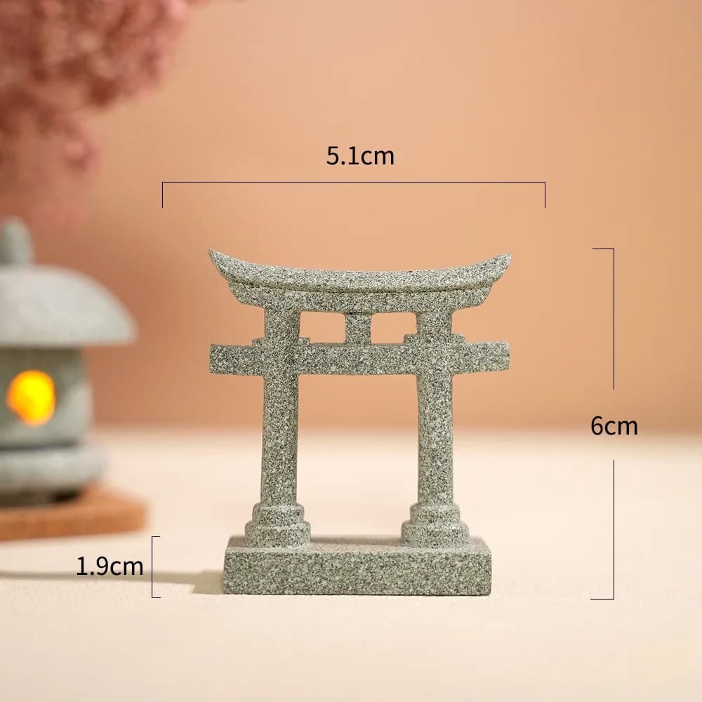 Porte Torii Miniature, Temple japonais Shinto, jardin, Architectural asiatique, Mini maison, ornemen