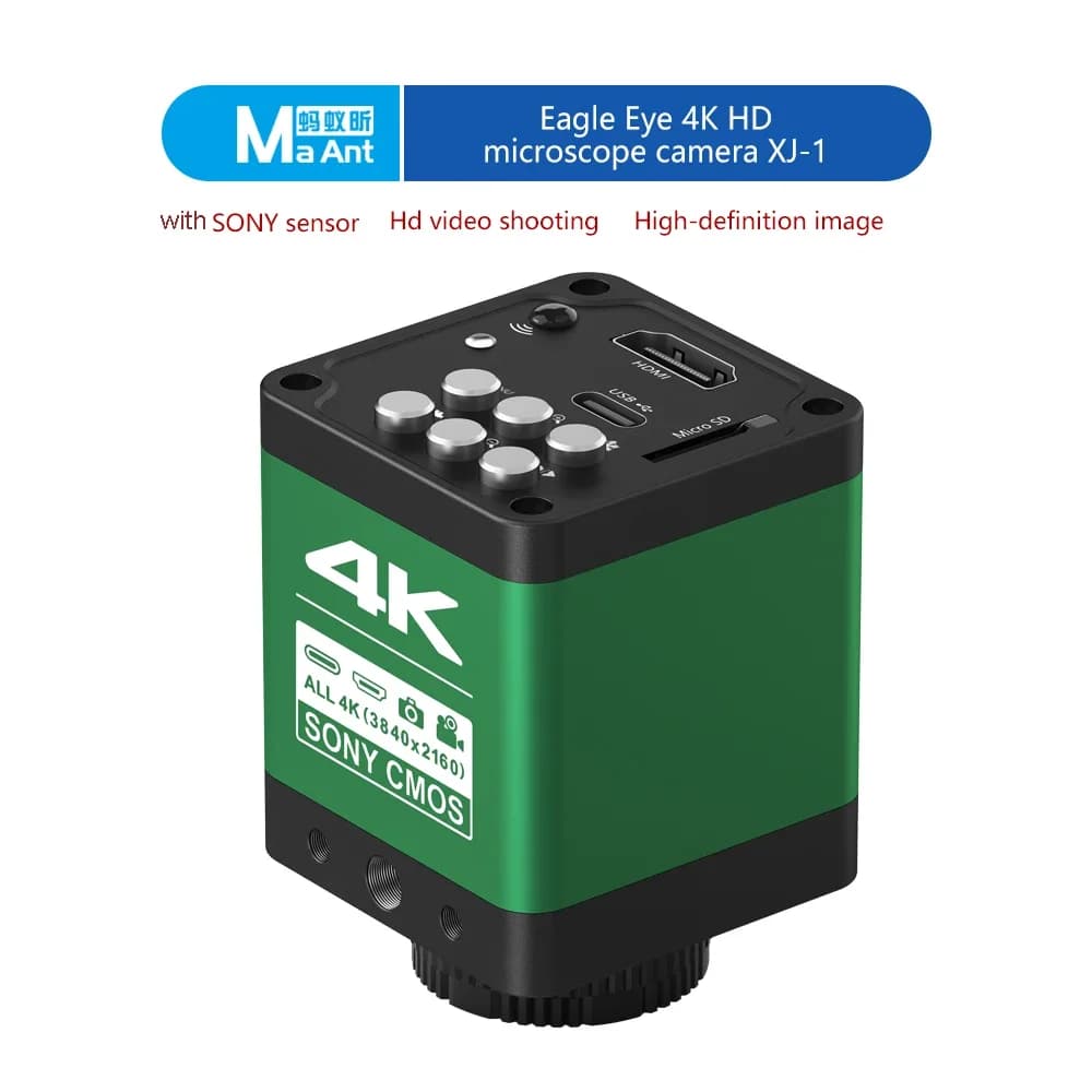 MaAnt XJ-1 4K HD Microscope caméra haute définition pour Microscopes stéréo trinoculaires BGA répara
